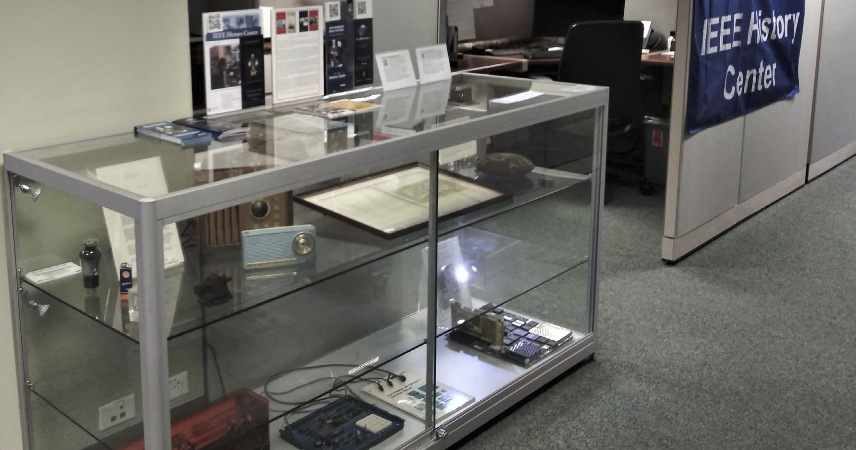 Museum exhibit of technology